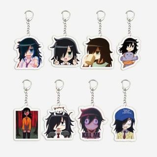 Acrylic Watamote Tomoko Kuroki Backrooms Keychains Jewelry for Women Accessories Bag Tomoko Kuroki Pendant Cha