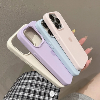 CrashStar có Logo IPhone Vỏ điện thoại silicon lỏng chính thức 16 15 14 Pro Max Plus 13 12 11 Pro Max XR X XS Max Vỏ điện thoại chống rơi thân thiện với da với nhung Bán chạy.