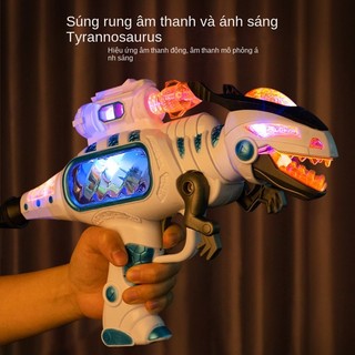 Súng Đồ Chơi T-Rex Khủng Long – Hiệu Ứng Âm Thanh, Ánh Sáng, Rung & Móng Vuốt Xoay