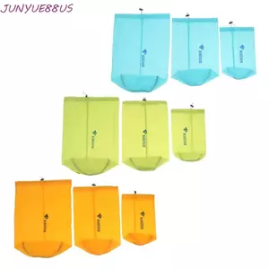 Túi khô ngoài trời JUNYUE88US, Gói lưu trữ Túi lưu trữ chống nước siêu nhẹ, Nylon ngoài trời Lều tiện lợi Peg Túi dây rút du lịch Bơi lội