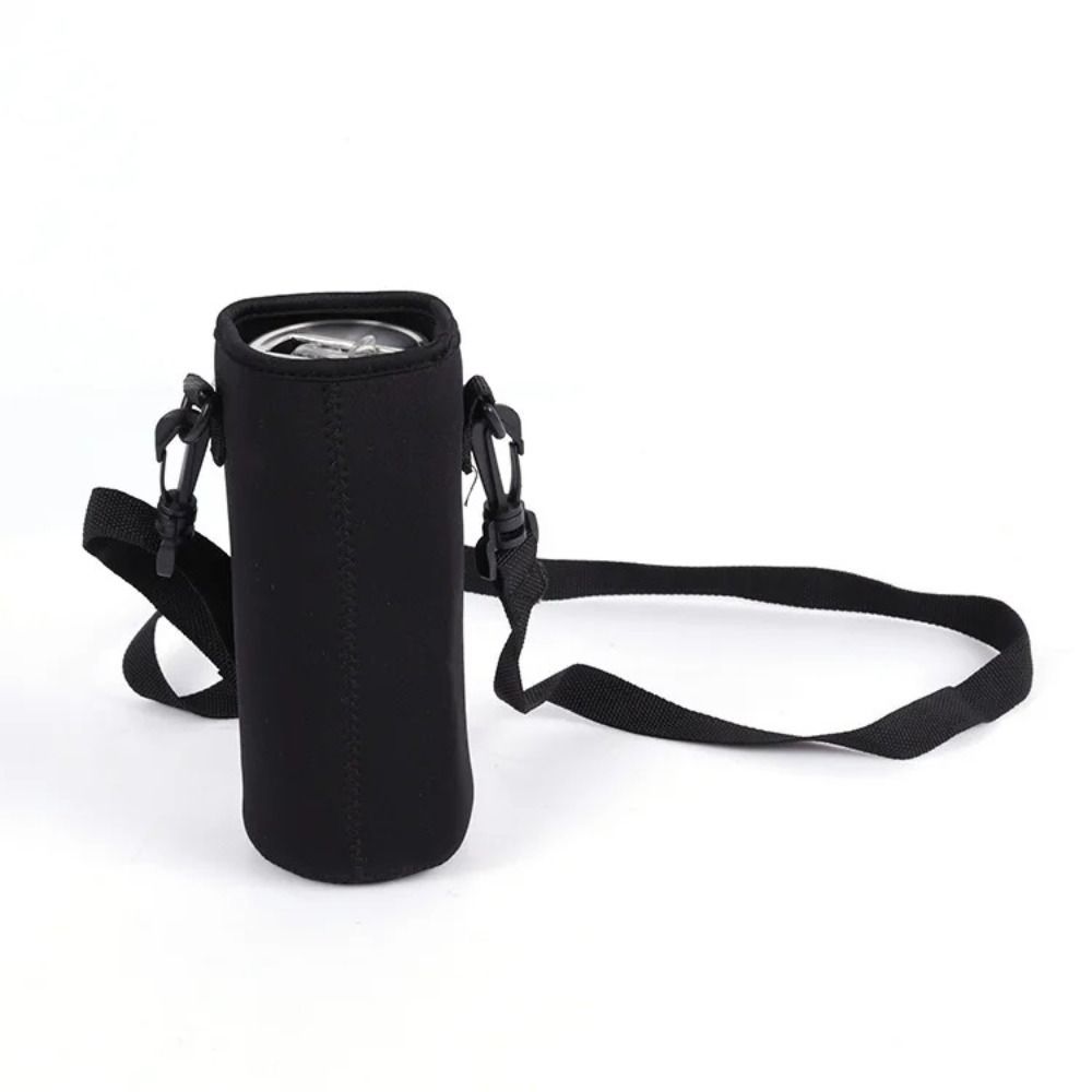 Giá đỡ chai nước YMIFI, Túi đựng chai cách nhiệt Neoprene màu đen, Túi đựng chai nước có dây đeo di động 750ML / 1000ML / 1500ML
