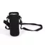 Túi đựng chai cách nhiệt WANYEDI, Giá đỡ chai nước cao su tổng hợp 750ML / 1000ML / 1500ML, Dây đeo có thể điều chỉnh di động Túi đựng cốc chai màu đen