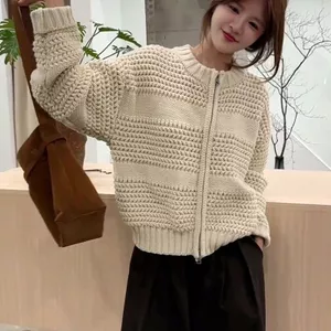 Hàn Quốc Dongdaemun Thiết Kế Phong Cách Mới Niche Thời Trang Phù Hợp Với Thiết Kế Ôm Hơn Dài Tay Dệt Kim