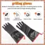 Găng tay BBQ 2 món - 1472°Găng tay chịu nhiệt dày F W / S-Hook 14 trong lò nướng nhà bếp Găng tay nướng chống thấm nước Neoprene màu đen (R F C V)