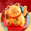 AA 1 Cái Waving Wealth Good Fortune Awaits Đồ trang trí chạy bằng năng lượng mặt trời cho gia đình và văn phòng Luy Beoning Cat chạy bằng năng lượng mặt trời VN