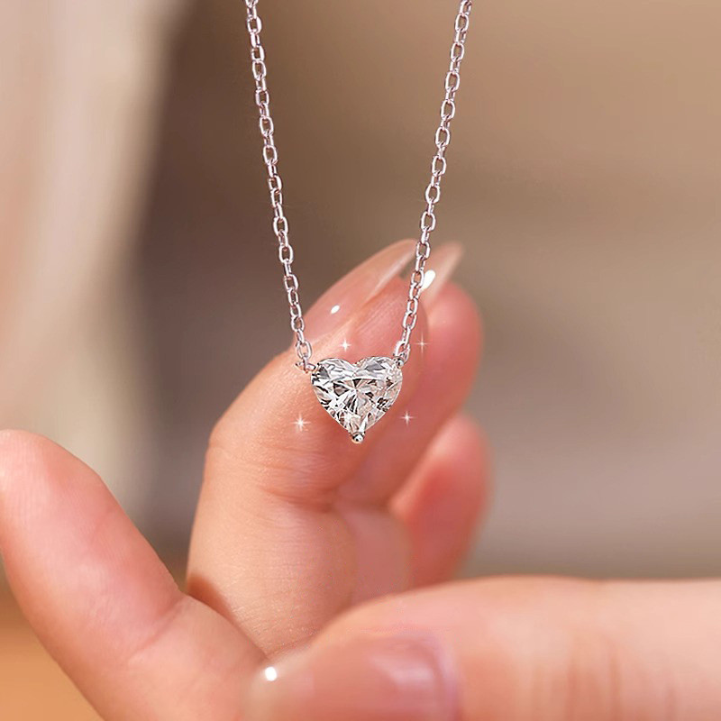 Vòng cổ trái tim lãng mạn sang trọng nhẹ nhàng phong cách Hàn Quốc