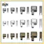 Bộ sửa chữa dây kéo B & N Hộp cố định và chốt chèn 3#5#8#10 Dành cho túi áo khoác thay thế dây kéo mở quần áo.
