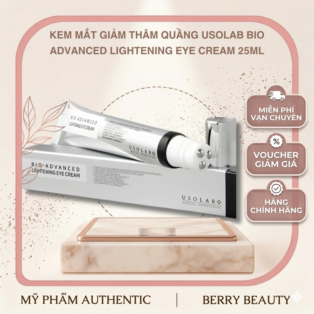 [HÀNG CÔNG TY] Kem Dưỡng Mắt Giảm Bọng Quầng Thâm BIO ADVANCED USOLAB 25ml Hàn Quốc