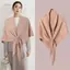 PNPIA- Khăn choàng nữ mùa đông quấn Cardigan Cape Wool Blend Khăn choàng tam giác được Thiêned với vai ấm áp dệt kim