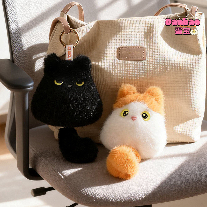 [DANBAO] Ngáy Sneaking Kitten Đồ chơi sang trọng Búp bê mèo đen dễ thương Búp bê an ủi mèo Xiêm Chất liệu mềm Quà tặng cho trẻ em Quà tặng sinh nhật Đồ chơi DANBAO