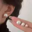 PNPIA- Bông Tai Ngọc Trai Thanh Lịch Pháp Mới Cho Thời Trang Hàn Quốc Trang Sức Cưới Dự Tiệc Nữ Ngọt Ngào Phụ Kiện Quà Tặng