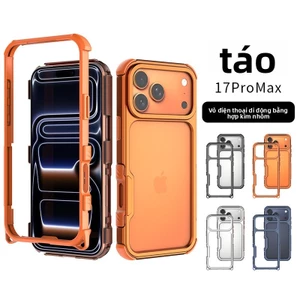 ốp lưng Thích hợp cho vỏ điện thoại di động 17promax, túi khí chống rơi hợp kim nhôm, vỏ bảo vệ iPhone, lỗ dây buộc 17pro