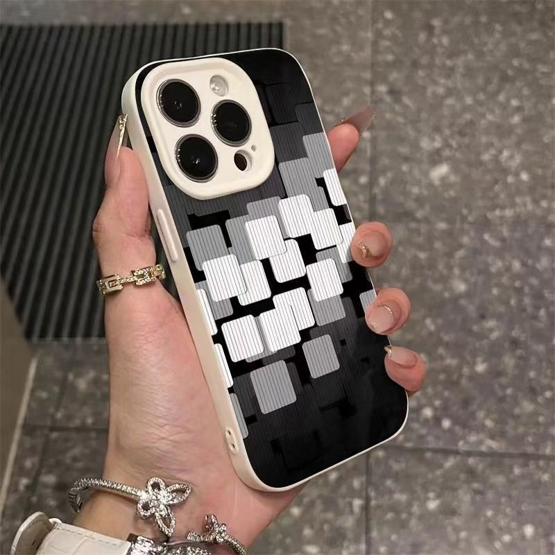 Ốp lưng cây dừa chữ Anh cho iPhone 17/15/13/12/11/XR/8 Plus/Pro/Pro MaxVân sao chổi nếpgấp