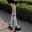 AA Ngọt Ren Chắp Vá Bê Sos Gothic Nơ Trắng Dễ ThươngNữ Giữa Ống Sos VN