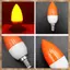 Bóng đèn đầu nến màu LED E14, đèn nến màu, đỏ
