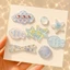 Set Charm Biển Hồng Pastel Trong Suốt Sao Biển Vỏ Sò Trái Tim Nơ Dễ Thương Phụ Kiện Trang Trí Dép Sandal