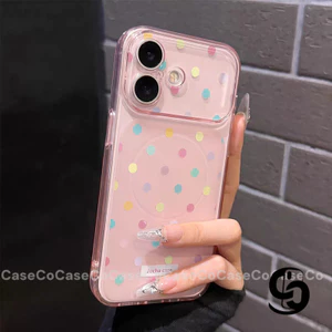 Ốp Lưng Cho IPhone 16 11 13 17 15 12 14 Pro Max 16 15 Plus 17Air Ốp lưng siêu mỏng mờ sang trọng Sweet Tiny Dot