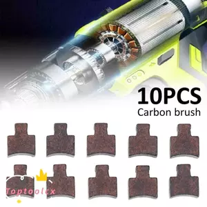 TOPTOOLCX 10 / 20 Chiếc Tua Vít Điện Phần Chất Lượng Cao DC Động Cơ Phụ Kiện Dụng Cụ Phần Bàn Chải Carbon Phần
