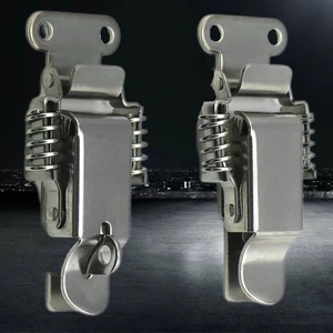 Thép không gỉ 304 Khóa lò xo đôi Khóa mỏ vịt Khóa hộp cố định Khóa đa chức năng Hộp công cụ Khóa nặng 5CTV