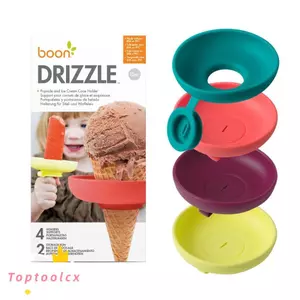 Hộp đựng kem TOPTOOLCX, Hộp đựng kem Popsicle sáng tạo Silica Gel, Kem Popsicle đông lạnh và kem nhỏ giọt không chứa kem cho trẻ em