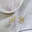 PNPIA- 1 Cặp Hàn Quốc Giả Ngọc Trai Hoa Bông Tai Nữ Pha Lê Thời Trang Trang Sức Thanh Lịch Tiệc Hàng Ngày Bông Tai Đuôi Cá Với Ngọc Trai Bốn Móng Vuốt Tai Hàng Bông Tai Quà Tặng