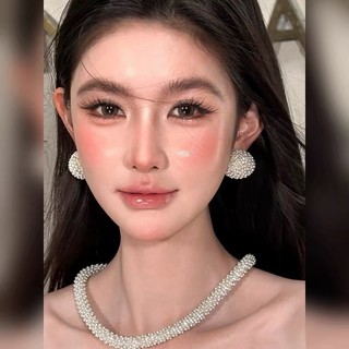 1 bộ bông tai ngọc trai thanh lịch, vòng cổ, bữa tiệc thời trang nữ, cô dâu cưới, váy cưới, phụ kiện, cảm giác cao cấp