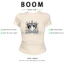 BOOM Áo Baby Tee Nữ Cotton Ôm Body-Áo Thun Ngắn Tay Y2K In Hình PhongCách Mùa Hè, Cổ Tròn Hàng Đầucách hàn quốc phong298