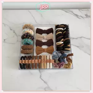 Bộ dây buộc tóc co giãn phong cách Trung Quốc JRP Nút thắt bướm để đeo hàng ngày JRP sành điệu