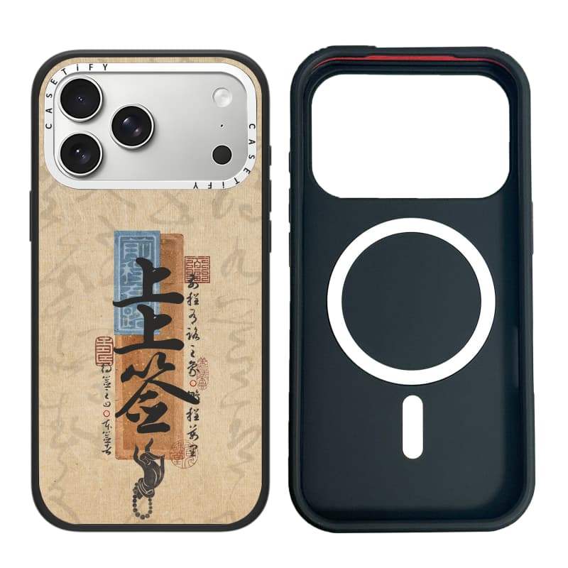 CASECASE X Best Fortune Case White Camera Ring Edition Matte Đen Cứng Hút Từ Tính Tác Động Dành Cho Apple IPhone 13 14 15 16 17 Pro Max Air Plus Có Hộp