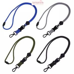 Dây buộc huy hiệu ITRUMPET, Dây ID màu trơn bằng kim loại Polyester, Hộp đựng thẻ ID có thể điều chỉnh Móc khóa nam nữ