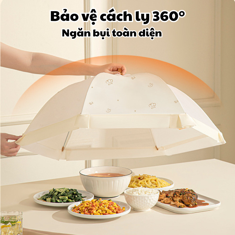 Lồng Bàn Bằng Vải Gấp Gọn Thông Minh HOMIE Lồng Bàn Lưới Thoáng Khí  Đậy Thức Ăn Chống Bụi Côn Trùng