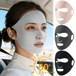 Khăn quàng cổ chống tia cực tím YUJUNI, Chống nắng toàn mặt chống bụi, Tấm che nắng thời trang bằng lụa băng thoáng khí có thể điều chỉnh Mặt ngoài trời
