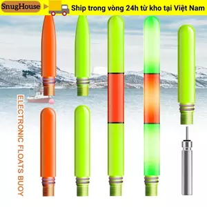 SNUGHOUSE 1 Phao điện tử, Cảm biến siêu sáng Thay đổi màu sắc Đèn LED Câu cá thông minh, Nóng siêu nhạy cảm Dạ quang Cảm ứng câu cá ban đêm hàng đầu cr425 Pin
