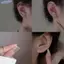 Bluelover 1 Cặp Thời Trang Hợp Thời Trang Mini Zircon Bông Tai Dành Cho Nữ Bé Gái Hình Học Hàng Ngày Bông Tai Nhỏ Xương Tai Móng Tay Trang Sức Phụ Kiện Mới