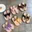 TT Phiên Bản Hàn Quốc Nhung Flip-Flops Nữ Đế Dày Chống Trơn Trượt Giày Đi Biển Thường Ngày Flip @ -
