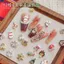 Bộ 12 Lưới Hộp Giáng Sinh Vòng Hoa Làm Móng Tay Trang Sức Kim Cương Ngọc Trai Nơ Hợp Kim Phụ Kiện Móng Tay Có Thể Đeo Được Phụ Kiện Móng Tay