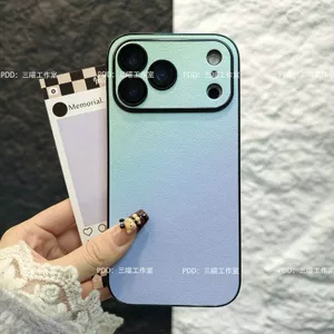 Thích hợp cho Apple 17promax Vỏ điện thoại Miếng dán bên da cừu Smudge 16plus Chống sốc 15 Windows lớn