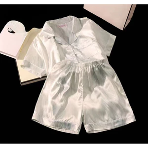 Phụ Nữ Tay Ngắn Quần Dài Bộ Váy Ngủ Họa Tiết Hoạt Hình Dễ Thương Loungewear Cho Trong Nhà Hàng Ngày Nghỉ Và Nhà Giải Trí Khoảnh Khắc