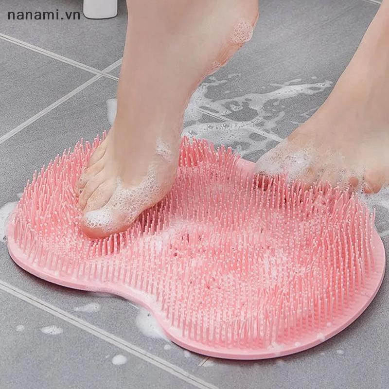 [nanami] Thảm Massage Ba Scraper Bàn Chải Làm Sạch Tắm Bàn Chân Rửa Thảm Đa Năng Suer Treo Tường Chà Chân Tay Tắm Toàn Thân [VN]