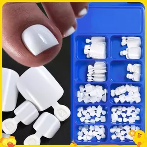 100 Chiếc Móng Chân Giả Tự Nhiên Màu Trơn Bấm Vào Ngón Chân Chân Full Cover Móng Tay Vuông Nghệ Thuật Đầu Nhanh Đeo Móng Tay Dụng Cụ Làm Móng Tay