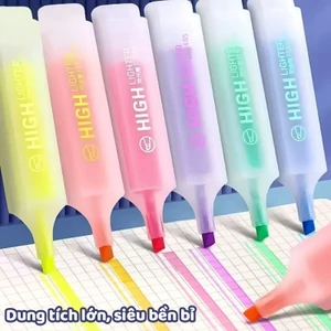 Bút Đánh Dấu Màu Sắc Tươi Sáng, Bút Nhớ Nhiều Màu Cute Mini Cho Học Sinh Ghi Chú Nhanh