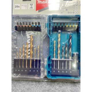 Bộ mũi khoan và mũi vít 29 chi tiết Makita E-07113
