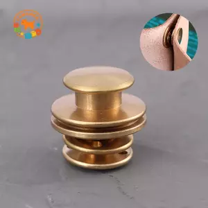 CANAMEK 1 Đồng Chắc Chắn Mortise Kẹp Bules Lo Túi Cặp Xuân Lo Snap Trang Trí Móc Khóa Đóng Cửa Da Thủ Công DIY Phần Cứng CSF