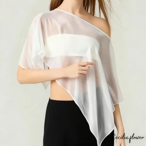 Áo khoác che cổ thuyền rắn dáng rộng dành cho nữ Poncho thường ngày xuyên xuyên thấu Khăn che mặt