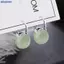 Bluelover Phong Cách Cổ Đại Ngọc Hạt Bông Tai Nhẹ Nhàng Thời Trang Tính Khí Tai Bule Dành Cho Nữ Cô Gái Retro Bông Tai Trang Sức Phụ Kiện Quà Tặng Mới