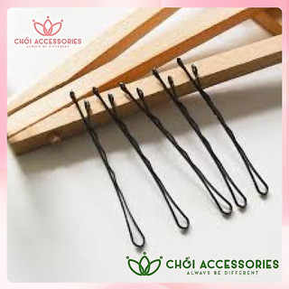 SET 50 ghim tăm màu đen - ghim tăm nhiều màu kẹp tóc tạo kiểu nhiều phong cách Chồi accessories - Y051