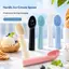 Muỗng làm kem bằng nhựa Tay cầm chống trượt tiện dụng Màu Pastel dễ thương Quà tặng thiết thực dành cho những người đam mê kem làm bánh [VN]