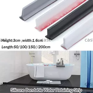 CAST Dải Giữ Nước Phụ Kiện Phòng Tắm Chống Trơn Trượt Khô Và Ướt Tách Tắm Đập Silicon Đáy Cửa Niêm Phong Dải