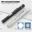 CAST Y Tế Tiện Dụng Bút Đèn Mini USB Sạc Thép Không Gỉ Kẹp Đèn Pin Led