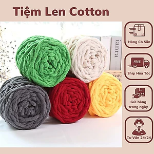 Len nhung đũa,bông sữa dùng để đan móc khăn,thú bông,sợi 6mm
